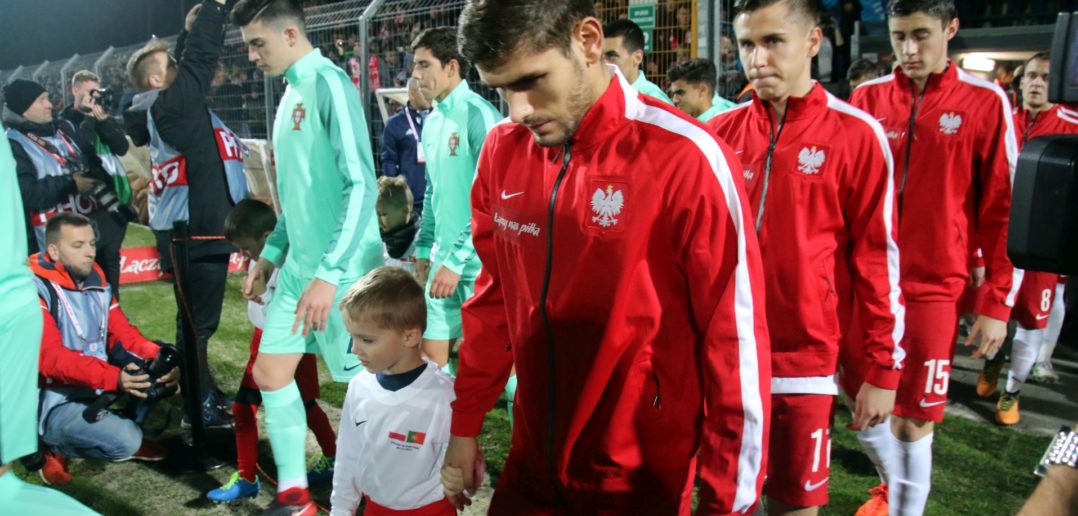 Reprezentacja Polski U-19 na stadionie TOR-u Dobrzeń Wielki