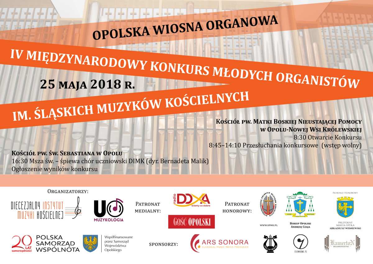 IV Międzynarodowy Konkurs Młodych Organistów im. Śląskich Muzyków Kościelnych