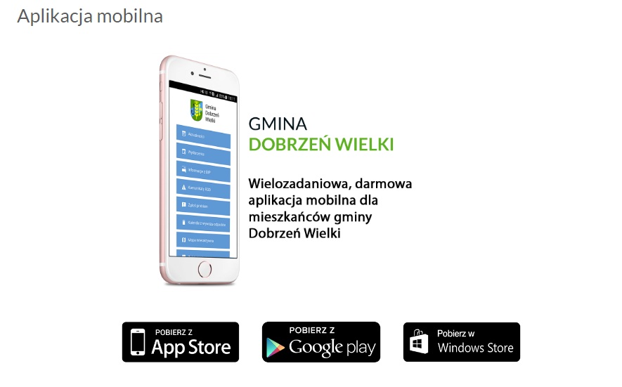 Nowa aplikacja mobilna gminy Dobrzeń Wielki