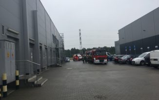 Ćwiczenia przeciwpożarowe w CH Turawa Park Ćwiczenia przeciwpożarowe w CH Turawa Park