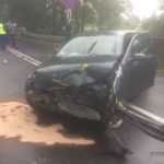 Wypadek samochodowy na trasie Popielów–Stare Kolnie [GALERIA]