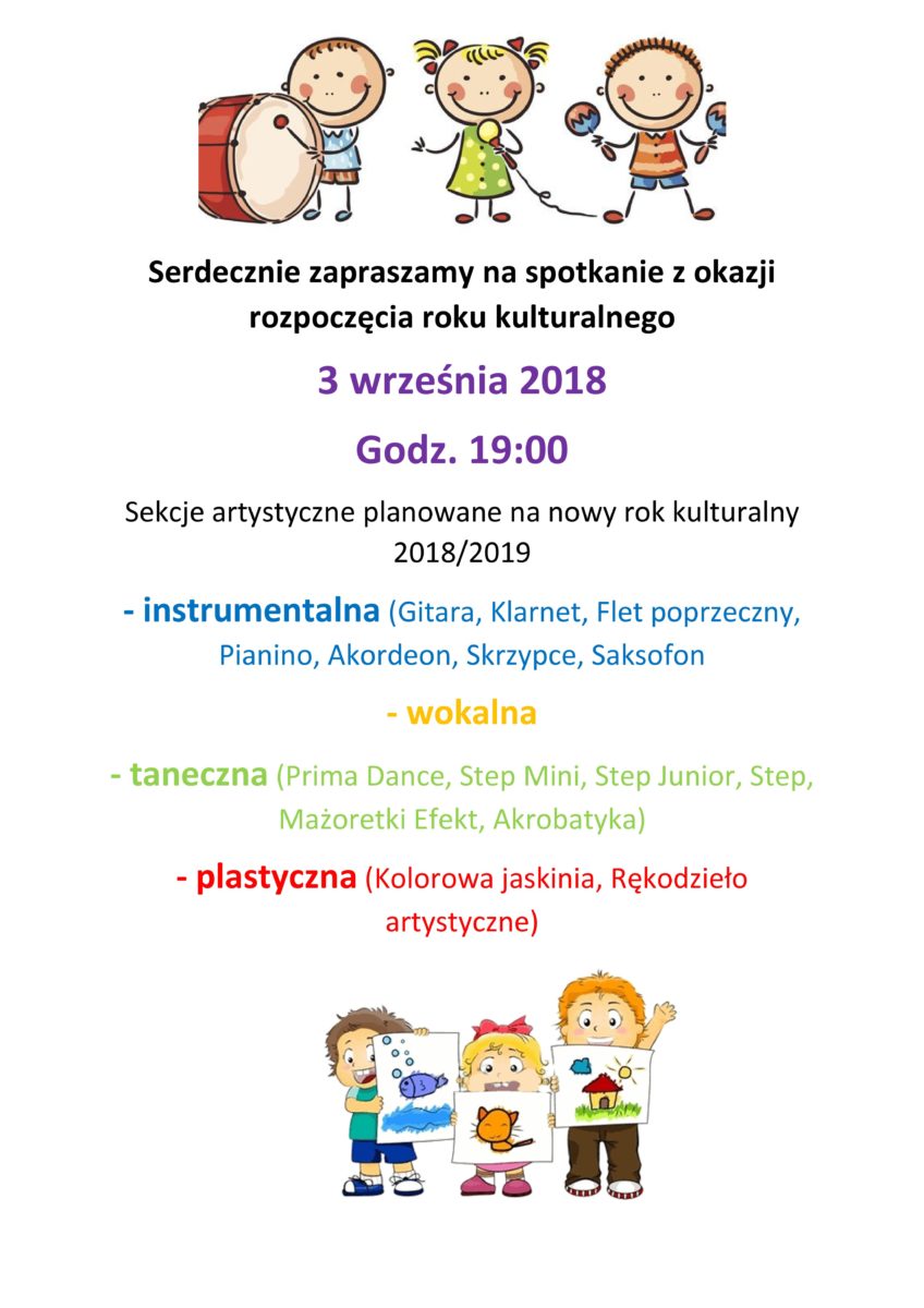 Rozpoczęcie roku kulturalnego w Łubnianach