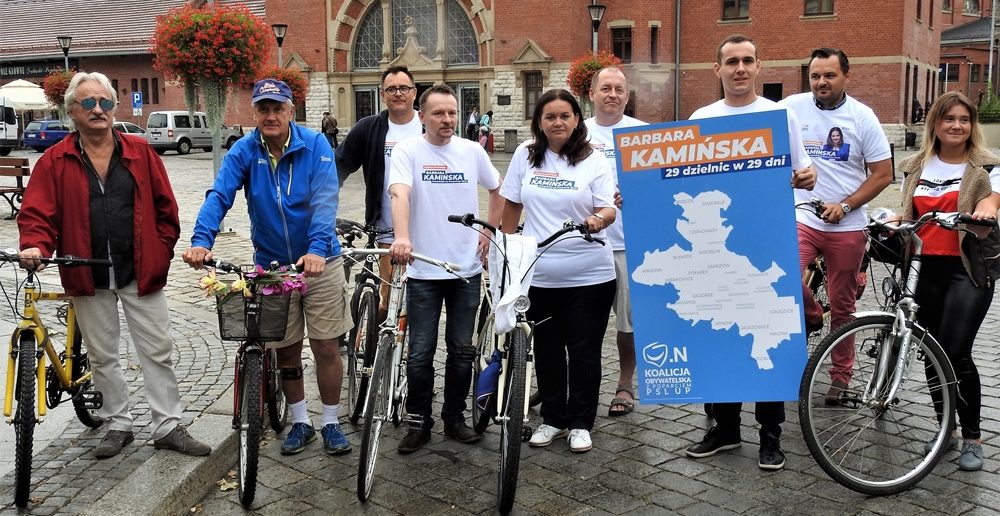 Barbara Kamińska: kampania na rowerze – 29 dzielnic w 29 dni