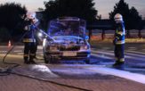 W Dobrzeniu Wielkim zapalił się samochód [ZDJĘCIA]