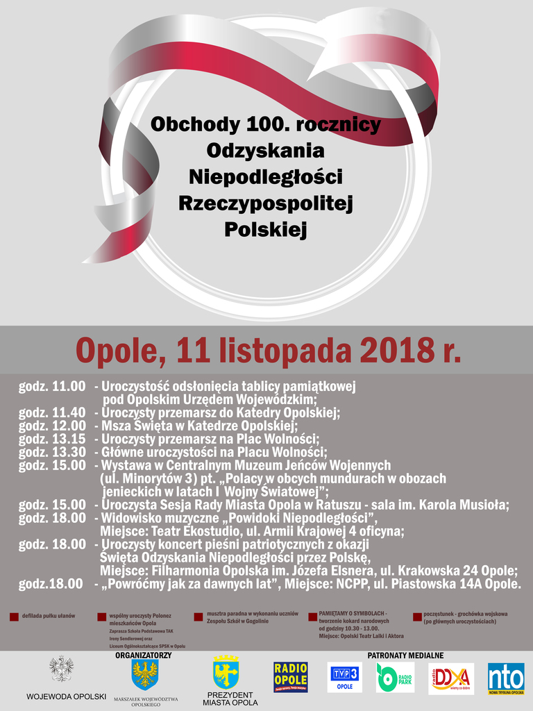 Jak Opole będzie świętować 100-lecie odzyskania niepodległości?