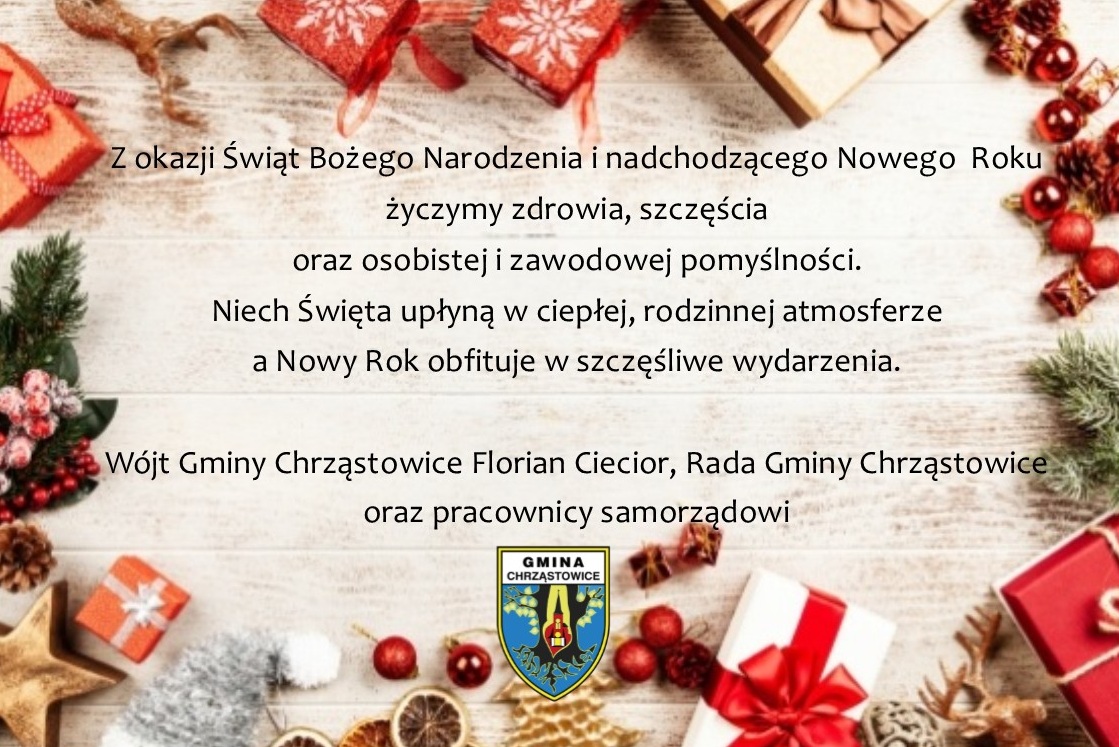 Życzenia świąteczne gminy Chrząstowice
