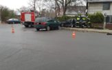 Zderzenie dwóch samochodów w Popielowie