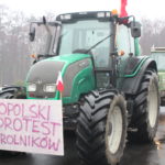 Protest opolskich rolników. Zablokowano kilka dróg