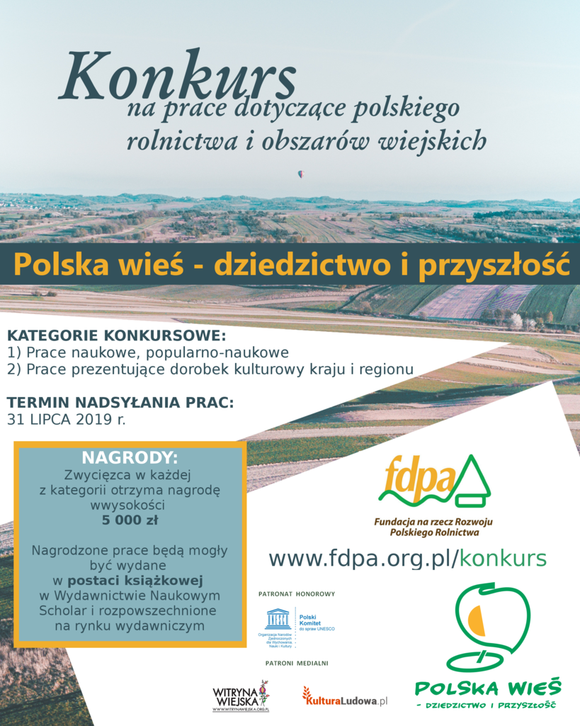 XI edycja konkursu „Polska wieś – dziedzictwo i przyszłość&#8221;