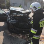Wypadek samochodowy w Popielowie [ZDJĘCIA]
