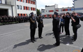 Nowy komendant miejski PSP. Paweł Kielar przekazał obowiązki Leszkowi Koksanowiczowi Nowy komendant miejski PSP. Paweł Kielar przekazał obowiązki Leszkowi Koksanowiczowi