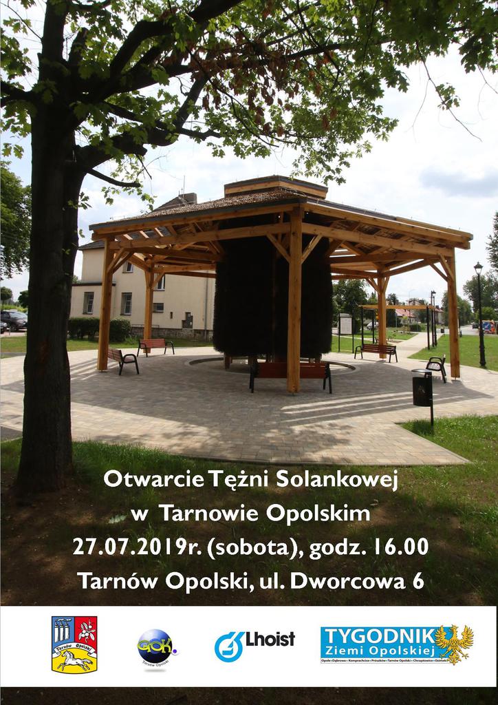 Otwarcie tężni solankowej w Tarnowie Opolskim
