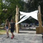 Eko-architektura przy placu Wolności w Opolu. Gdzie trafią tekturowe konstrukcje? [ZDJĘCIA]
