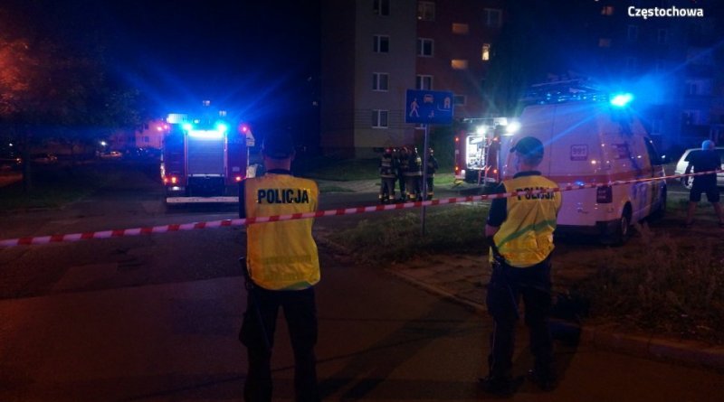 Wybuch w mieszkaniu w Częstochowie. Opolski strażak na miejscu zdarzenia