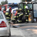 Opole &#8211; Brzezie zderzenie motocyklisty z ładowarką