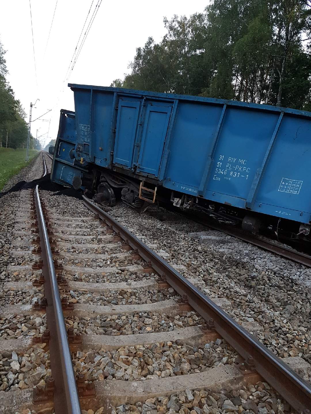 W Tarnowie Opolskim wykoleiło się 10 wagonów