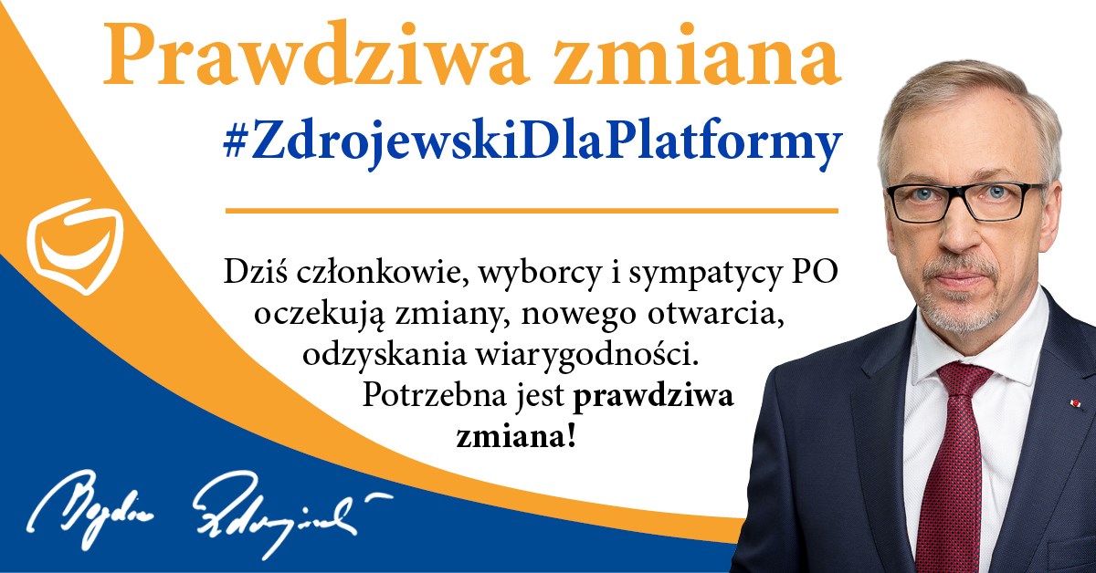 Platformie Obywatelskiej nie wystarczy lifting. Konieczne są głębokie zmiany &#8211; uważa senator Bogdan Zdrojewski