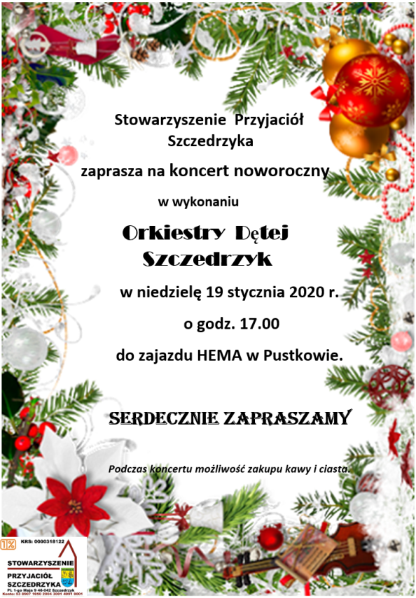 Ozimek. Koncert noworoczny Orkiestry Dętej Szczedrzyk