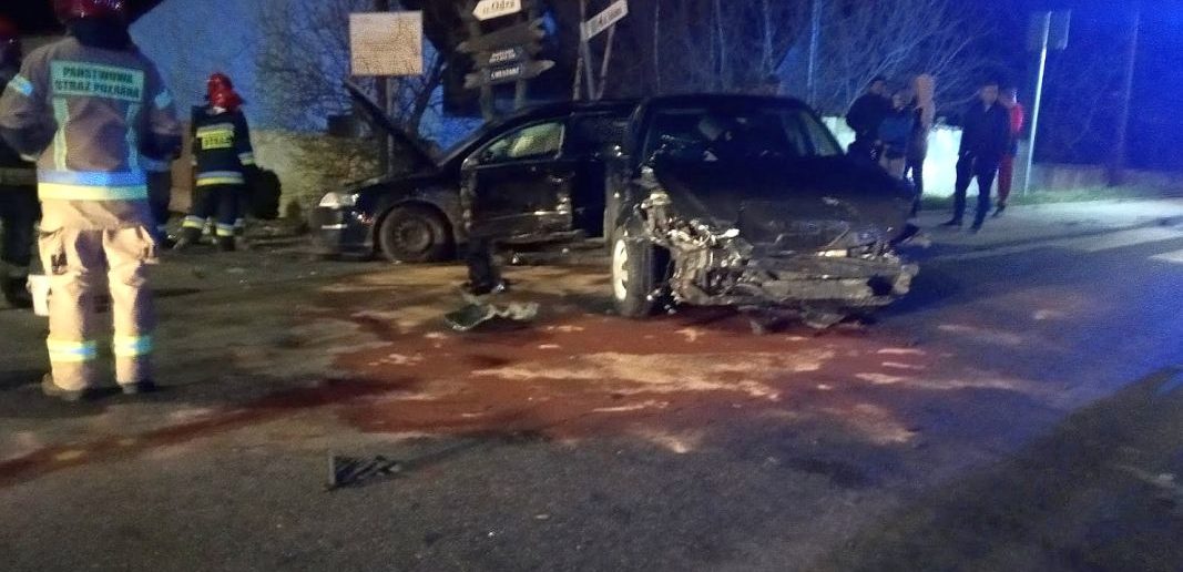 Wypadek w Opolu Winowie na skrzyżowaniu