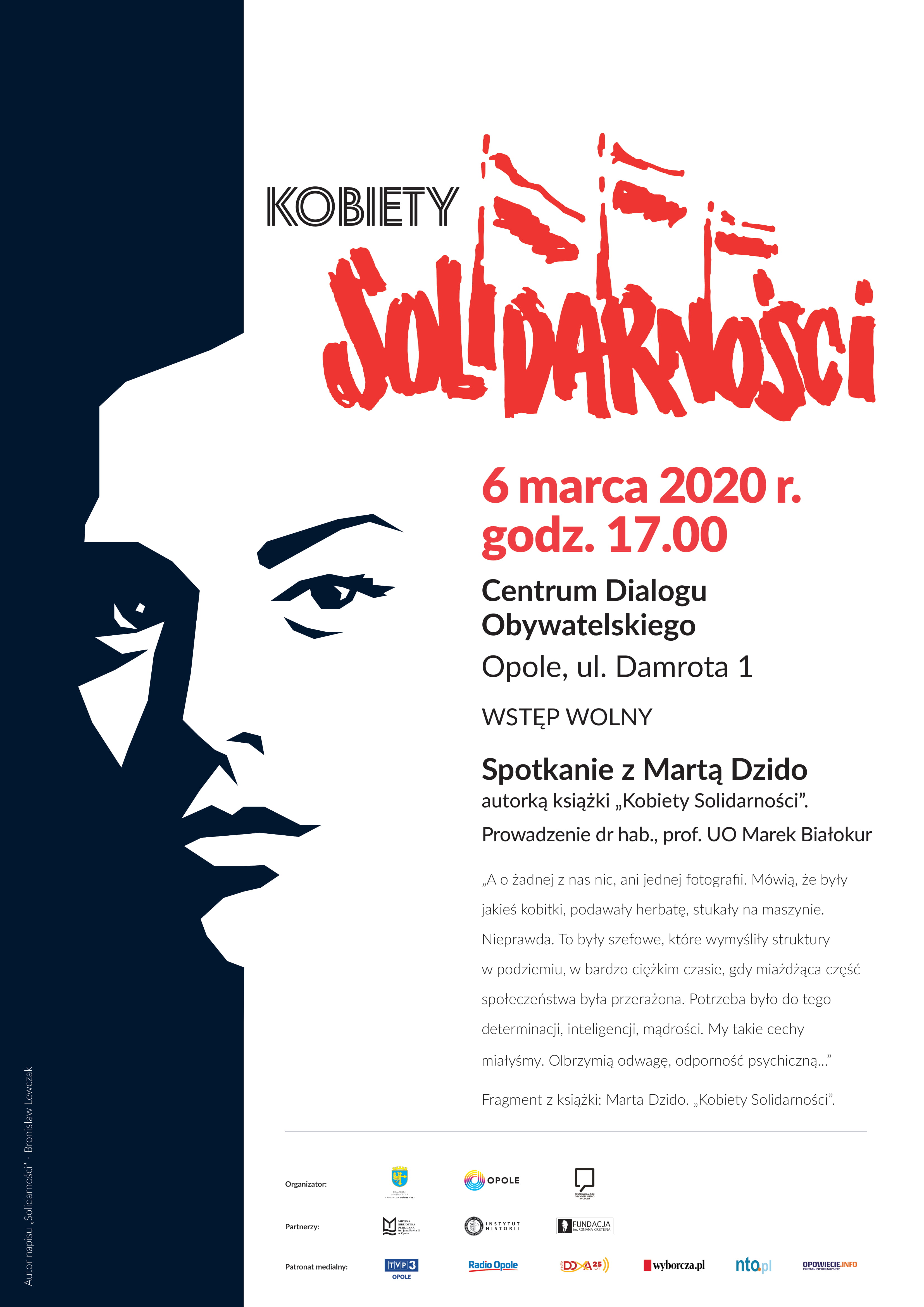 Opole. Spotkanie z Martą Dzido &#8211; autorką książki &#8222;Kobiety Solidarności&#8221;