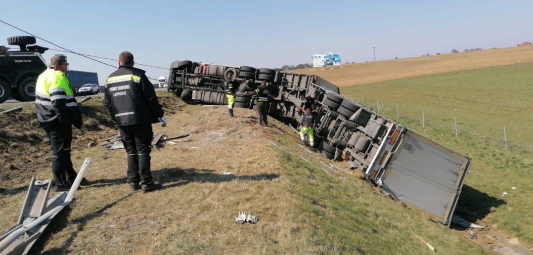 Dwie ciężarówki zderzyły się na A4 w kierunku Wrocławia