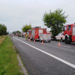 Wypadek busa z chemikaliami w Dąbrowie Niemodlińskiej