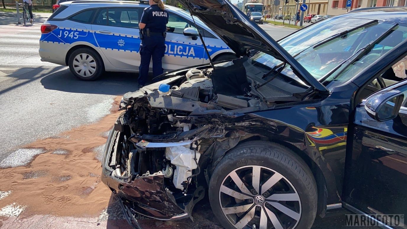 Wypadek na ulicy Plebiscytowej w Opolu. Sprawca miał blisko dwa promile