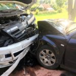 Czołowe zderzenie samochodów w Popielowie [ZDJĘCIA]