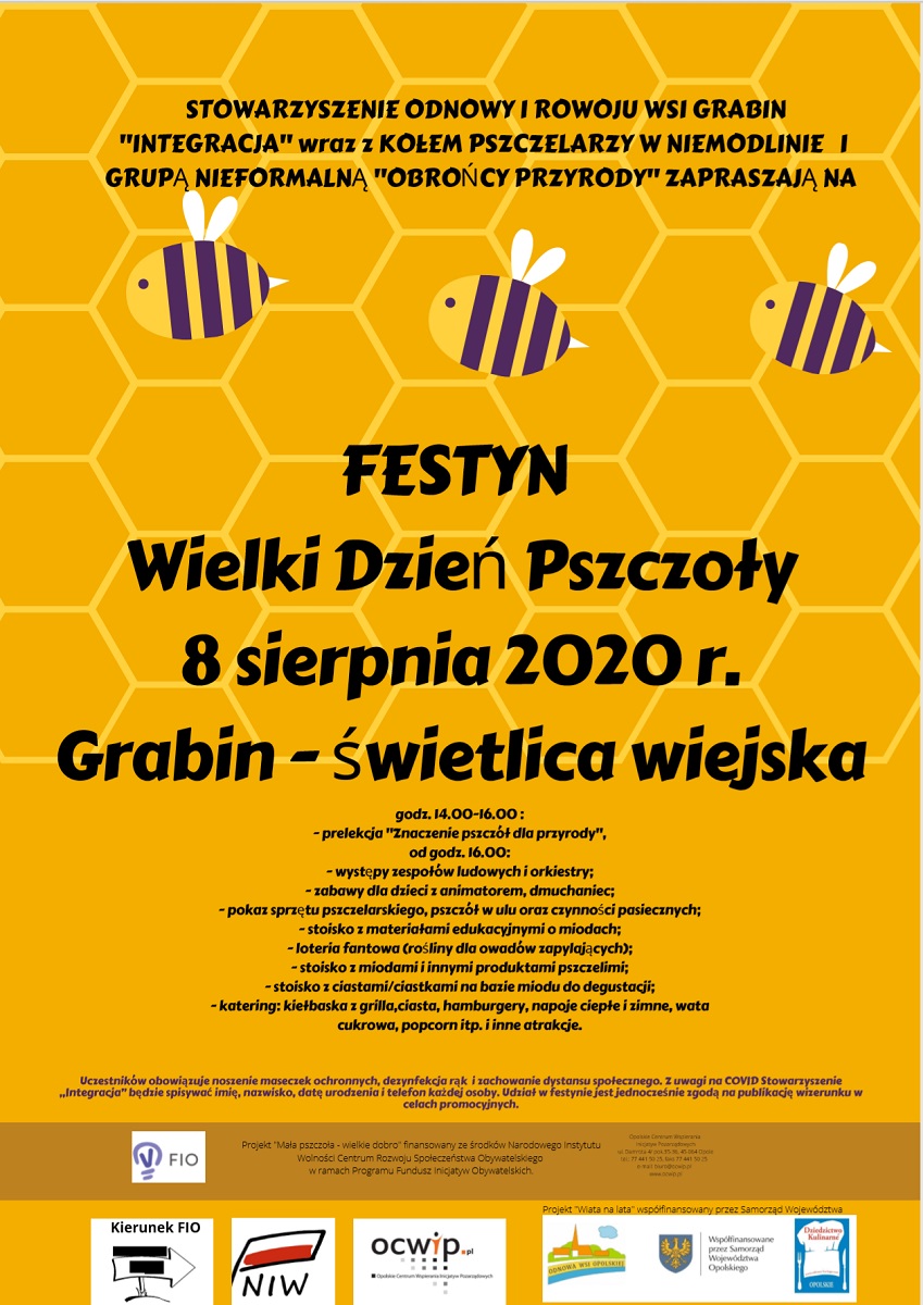 Wielki Dzień Pszczoły &#8211; zbliża się festyn w Grabinie