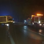 Dwa samochody zderzyły się w nocy w Dąbrowie. Są ranni