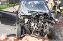 Groźny wypadek w Tarnowie Opolskim. Zderzenie trzech samochodów