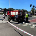 Wypadek z udziałem radiowozu w Opolu