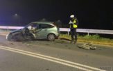Borki. Kierowca audi powodował kolizję i uciekł z miejsca wypadku