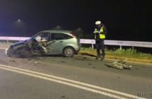 Borki. Kierowca audi powodował kolizję i uciekł z miejsca wypadku