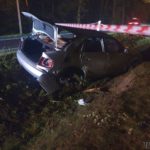 Audi dachowało na trasie Opole-Kluczbork. Samochód znalazł się w rowie