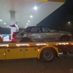 Audi dachowało na trasie Opole-Kluczbork. Samochód znalazł się w rowie