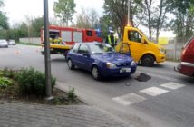 Czołowe zderzenie samochodów w Opolu. Trzy osoby ranne