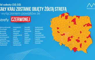 Od dzisiaj strefa żółta &#8211; lada moment czerwona w całym kraju