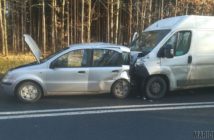 Cztery samochody zderzyły się na trasie Opole-Kluczbork. Dwie osoby ranne