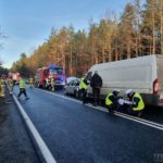 Cztery samochody zderzyły się na trasie Opole-Kluczbork