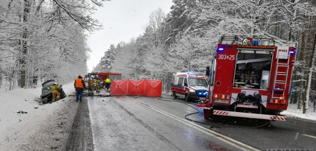 Dąbrowa. Śmiertelny wypadek na drodze krajowej nr 46