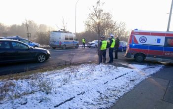 Wypadek na ul. Wrocławskiej w Opolu. Skoda zderzyła się z volvo