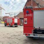 Pożar lokomotywy na Dworcu Głównym w Opolu