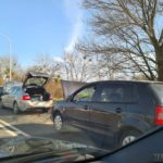Zderzenie trzech samochodów na ul. Wrocławskiej w Opolu