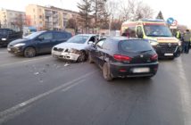 Opole. Wypadek na skrzyżowaniu ulic Nysy Łużyckiej i Luboszyckiej