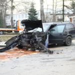 Wypadek na ul. Wspólnej w Opolu. Zderzyły się dwa samochody, trzy osoby zostały ranne
