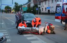 Rowerzysta potrącony przez samochód na skrzyżowaniu w Opolu