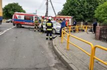 Zderzenie ciężarówki z osobówka na DK 42 w miejscowości Domaszowice