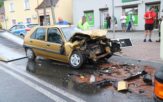Czołowe zderzenie samochodu osobowego z tirem w Dobrzeniu Wielkim