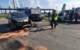 Wypadek w Brzeziu. Zderzyły się trzy samochody